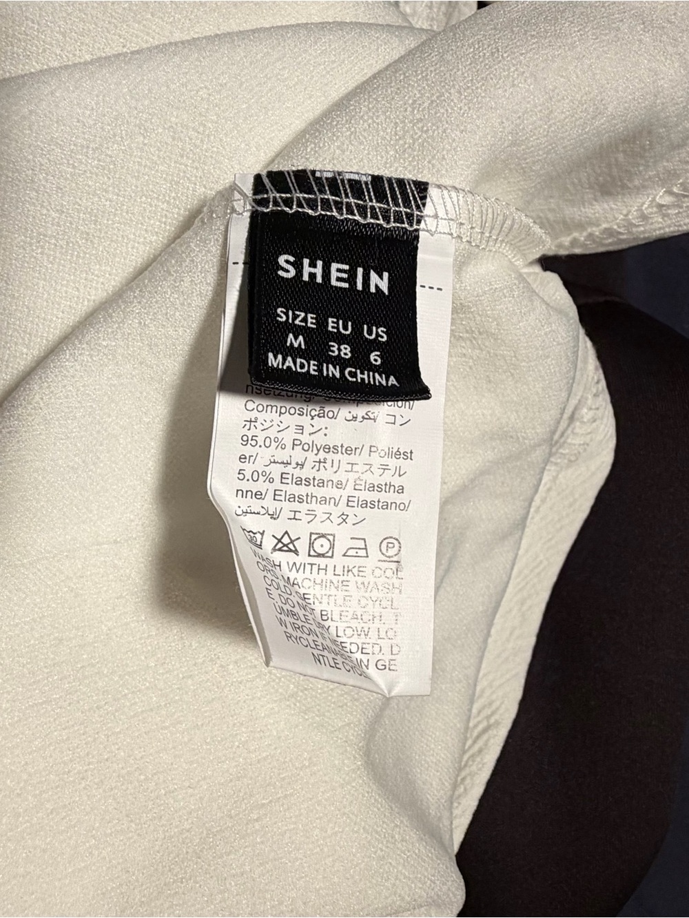 SHEIN White Drawstring Midi Dress with Subtle Embellishments - Picture 5 of 5